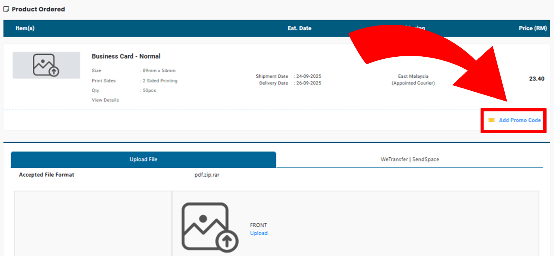 Add promo code field in checkout or cart page for applying voucher discounts.